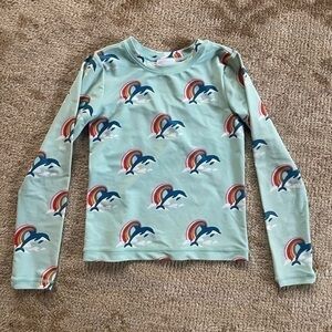 Hanna Andersson Long-Sleeve Rashguard Rainbow Dolphin 10